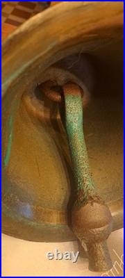 Ancienne cloche bronze XIXe siècle chapelle victorienne / cloche d'école 8.5 kg