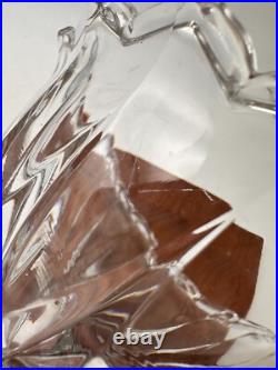 Ancienne coupe à raisin en cristal de Baccarat et bronze XIXe siècle