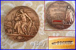 Ancienne médaille en bronze centenaire école polytechnique signé Max Bourgeois