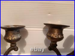 Ancienne paire de bougeoirs aux putti style Napoléon III XIXe siècle