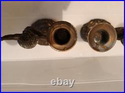 Ancienne paire de bougeoirs aux putti style Napoléon III XIXe siècle