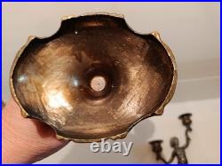 Ancienne paire de bougeoirs aux putti style Napoléon III XIXe siècle