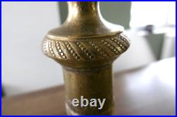 Ancienne paire de bougeoirs en bronze XIX siècle restauration empire