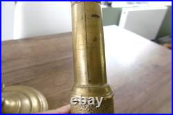 Ancienne paire de bougeoirs en bronze XIX siècle restauration empire