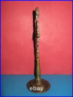 Ancienne table en bronze massif double face du XIXe siècle croix orthodoxe ru