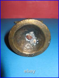 Ancienne table en bronze massif double face du XIXe siècle croix orthodoxe ru