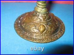 Ancienne table en bronze massif double face du XIXe siècle croix orthodoxe ru