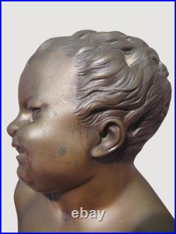 Anciens bronzes Jean qui rit et Jean qui pleure époque XIX ème siècle