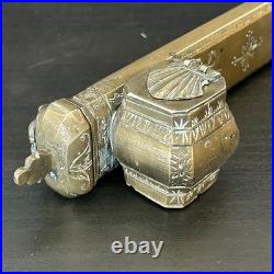 Antique Ottoman Encrier & Plumier Calligraphie Art Islamique Du Xixe Siecle