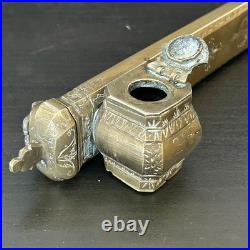 Antique Ottoman Encrier & Plumier Calligraphie Art Islamique Du Xixe Siecle