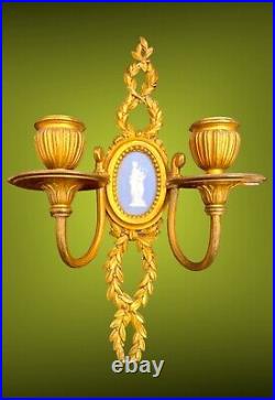 Applique murale candélabre Ancienne bronze Doré XIX ème siècle Applique murale candélabre Ancienne bronze Doré XIX ème siècle
