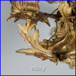 Appliques Anciennes Bronze Doré 6 Lumières XIXe Siècle Originales
