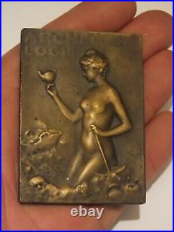 Archéologie Médaille de 1902 en bronze par Séraphin-Emile Vernier
