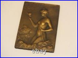 Archéologie Médaille de 1902 en bronze par Séraphin-Emile Vernier