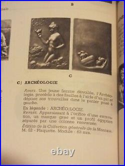 Archéologie Médaille de 1902 en bronze par Séraphin-Emile Vernier