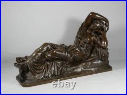 Ariane endormie Important bronze d'édition Barbedienne, fin du XIXe siècle