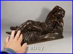 Ariane endormie Important bronze d'édition Barbedienne, fin du XIXe siècle