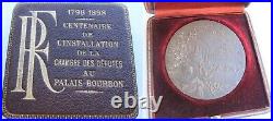 Assemblée Nationale Médaille & Coffret Centenaire du Palais Bourbon 1798 1898