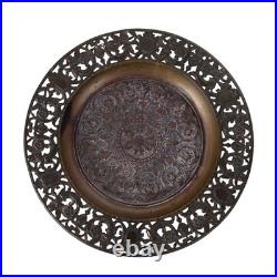 Assiette Ancienne Bronze Antonio Pandiani Italie XIXe Siècle Originale