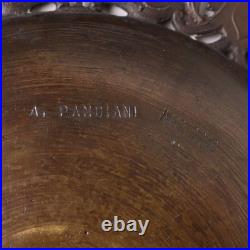 Assiette Ancienne Bronze Antonio Pandiani Italie XIXe Siècle Originale