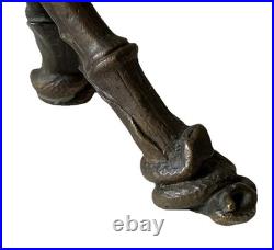Auguste CAIN (1821-1894) Paire Coupes en Bronze Animaux Végétaux XIX ème Siècle