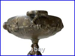 Auguste CAIN (1821-1894) Paire Coupes en Bronze Animaux Végétaux XIX ème Siècle