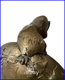 Auguste CAIN (1821-1894) Paire Coupes en Bronze Animaux Végétaux XIX ème Siècle