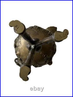 Auguste CAIN (1821-1894) Paire Coupes en Bronze Animaux Végétaux XIX ème Siècle