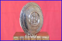 BAISER DE PAIX bronze argenté XIXe 19e siècle OSCULATOIRE 19th pax liturgie