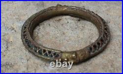 BENIN Ancien bracelet yoruba en bronze XIX siècle Porto Novo ama