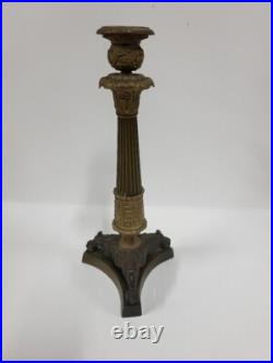 BOUGEOIR EMPIRE EN BRONZE DU XIX ème SIECLE