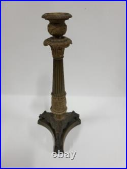 BOUGEOIR EMPIRE EN BRONZE DU XIX ème SIECLE