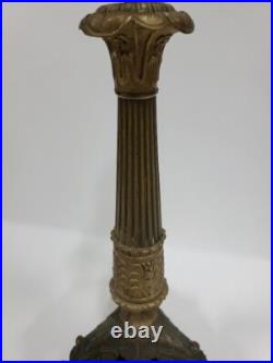 BOUGEOIR EMPIRE EN BRONZE DU XIX ème SIECLE