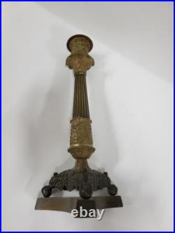 BOUGEOIR EMPIRE EN BRONZE DU XIX ème SIECLE