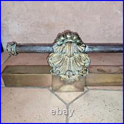 Barre de chenets / cheminée aux en bronze XIX siècle