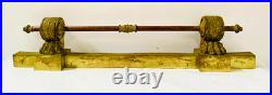 Barre de foyer d'époque restauration en bronze doré XIX siècle