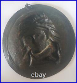 Bas relief Médaille MEDAILLON BRONZE LE GENERALE BONAPARTE DAVIS D'ANGERS 1831