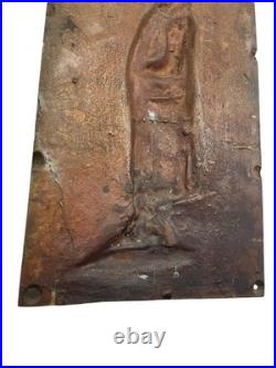 Bas-relief en bronze Pierre-Jean de Béranger XIXe siècle portrait profil