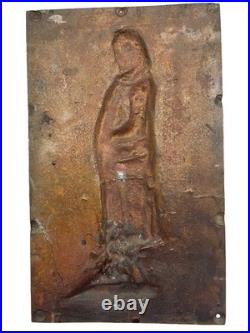 Bas-relief en bronze Pierre-Jean de Béranger XIXe siècle portrait profil