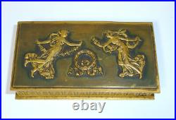 Boîte À Timbres Vienne XIXe Siècle Bronze
