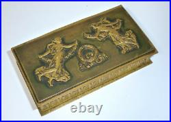 Boîte À Timbres Vienne XIXe Siècle Bronze