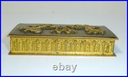 Boîte À Timbres Vienne XIXe Siècle Bronze