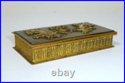 Boîte À Timbres Vienne XIXe Siècle Bronze
