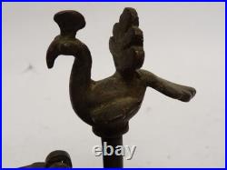 Boîte à fards bronze Paons Inde XIXe siècle (18321)