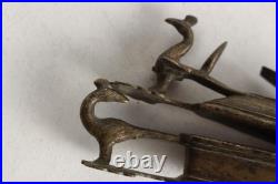 Boîte à fards bronze Paons Inde XIXe siècle (18321)