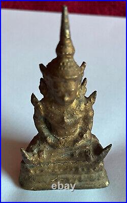 Bouddha En Bronze Dore/ Thailande/ XIX Siecle