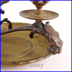 Bougeoir Ancien Bronze Décorations Europe XIXe Siècle Original