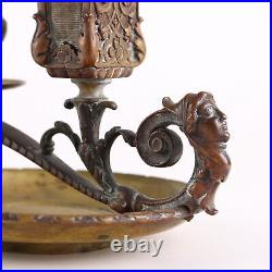 Bougeoir Ancien Bronze Décorations Europe XIXe Siècle Original