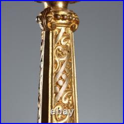 Bougeoir Ancien Bronze Doré Décorations Italie XIXe Siècle Original