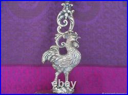 Bougeoir Ancien Coq Bronze XIX Siècle Antique Bronze Rooster Candle Holder 19th